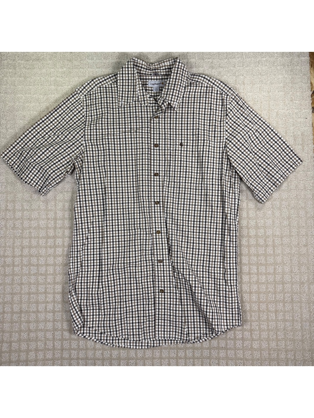 Carhartt Relaxed Fit short sleeve button up shirt Large
